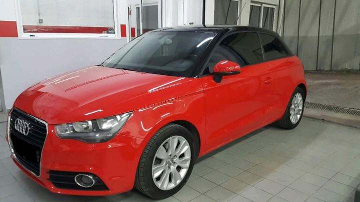 Audi A1 μετά την επισκευή από χαλάζι και τη δίχρωμη βαφή